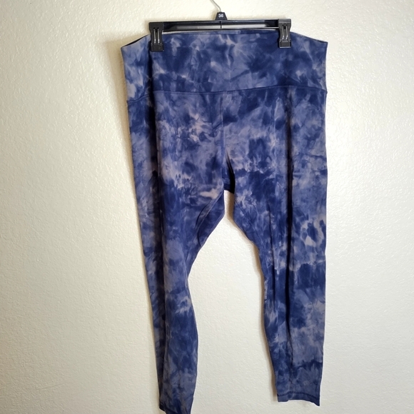 Lululemon Align Pant 28" *Diamond DyeDiamond Dye Asphalt Grey True Navy Sz 20 - Picture 2 of 9